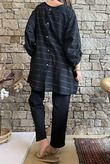Porto Button Back Breton Tunic Black
